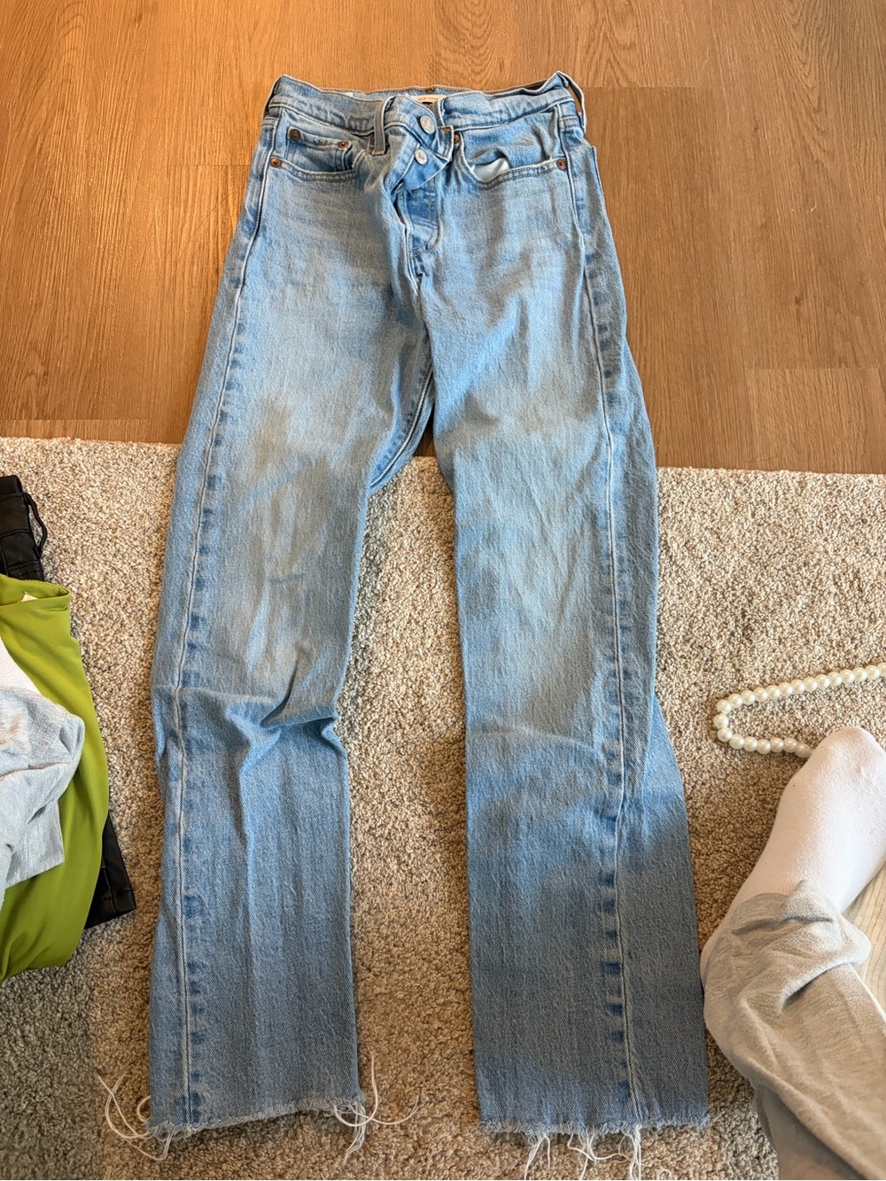 Levi's Light Blue Straight Leg Women's Jeans - Picture 1 of 4